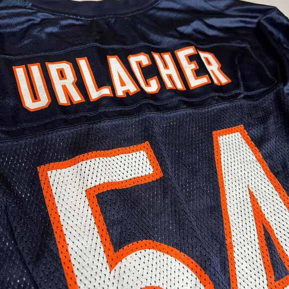 VTG Reebok NFL Equipment Chicago Bears Brian Urlacher 54 Jersey Men’s Large Blue - Picture 8 of 10